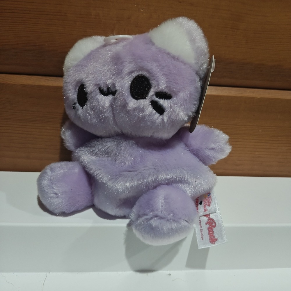 Aurora World‎ Plush - Palm Pals - TARO MEOWCHI Tasty Peach 5" New Purple D31